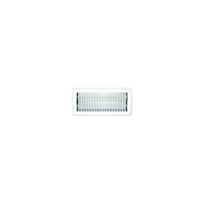 RV Designer H876 Metal Floor Register, Dampered, White