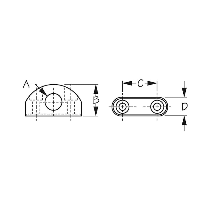 Sea Dog 82016 Fairlead 5/8" Nylon