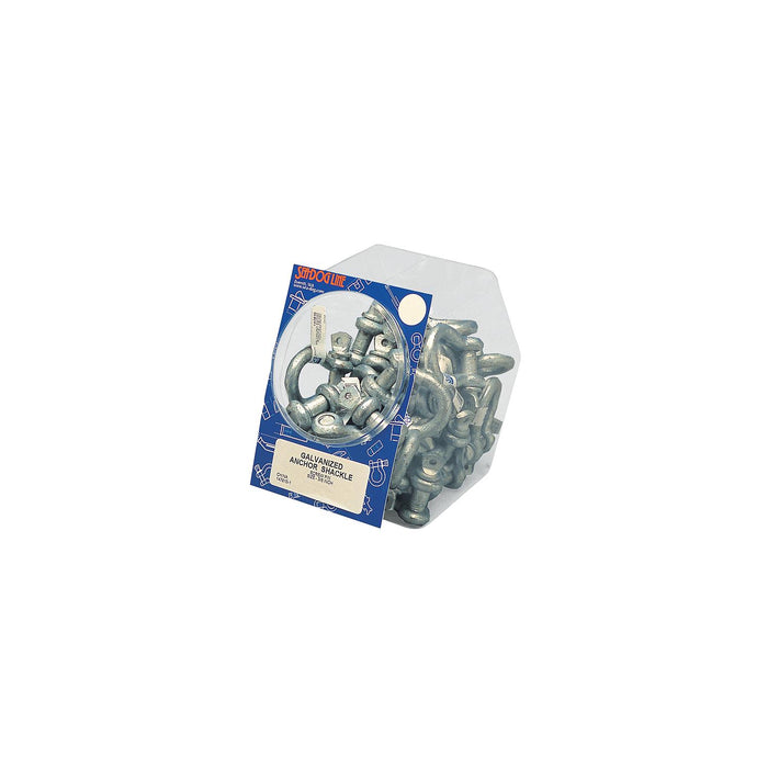 Sea Dog 147806-5 1/4" Galvanized Anchor Shackles, 50 Pieces