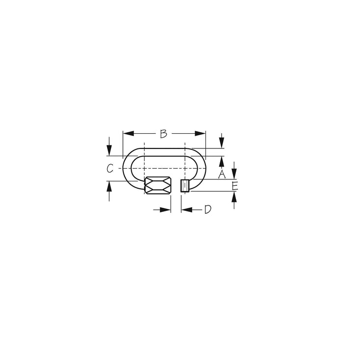 Sea Dog 153008-1 Sea-Dog Quick Link 2-7/8", AISI 316 SS, 1200 lb Capacity