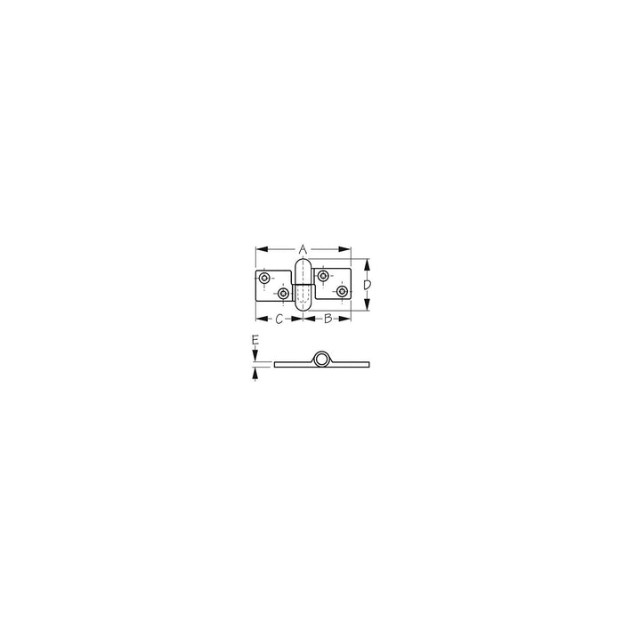 Sea Dog 204278-1 Hinge Separating Left 1Pr/Cd