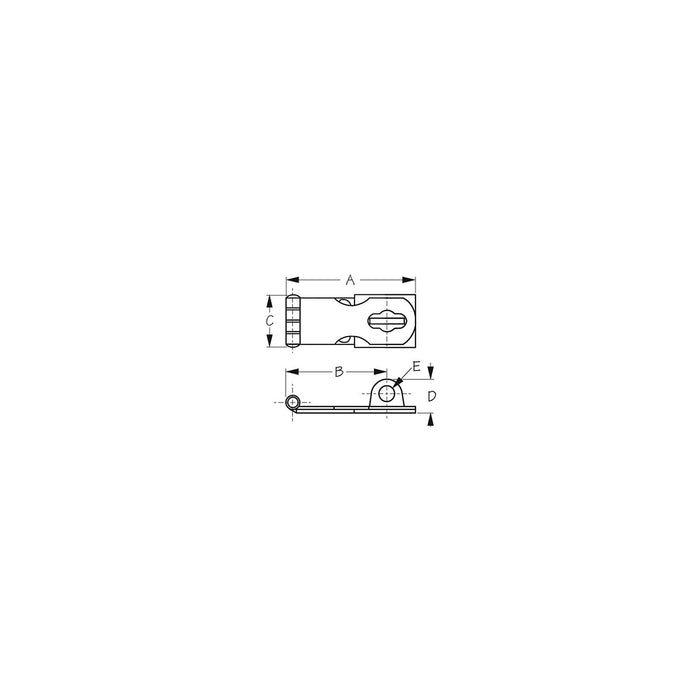 Sea Dog 221120-1 Sea-Dog Stainless Steel Safety Hasp, 2-11/16"