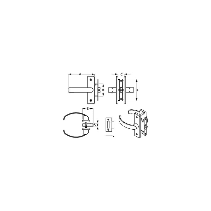 Sea Dog 221610-1 Seadog Door Handle Latch