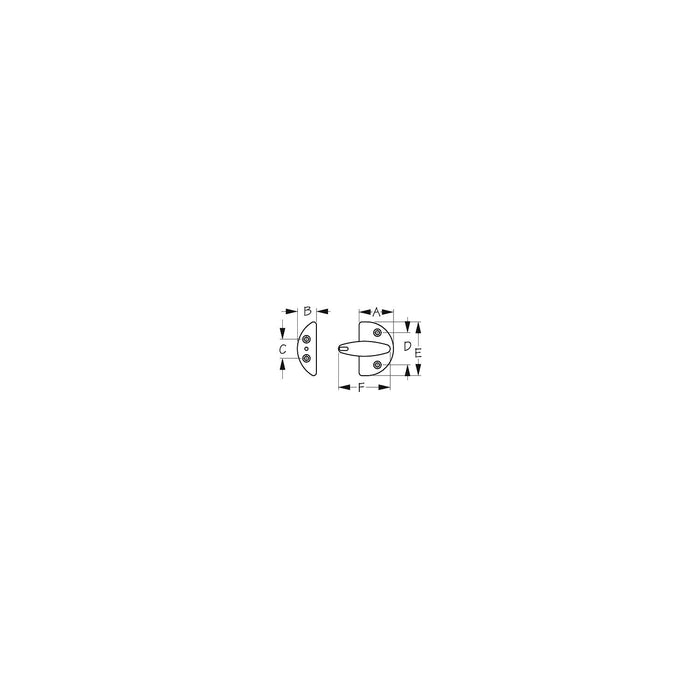 Sea Dog 221670-1 Stainless Door Button