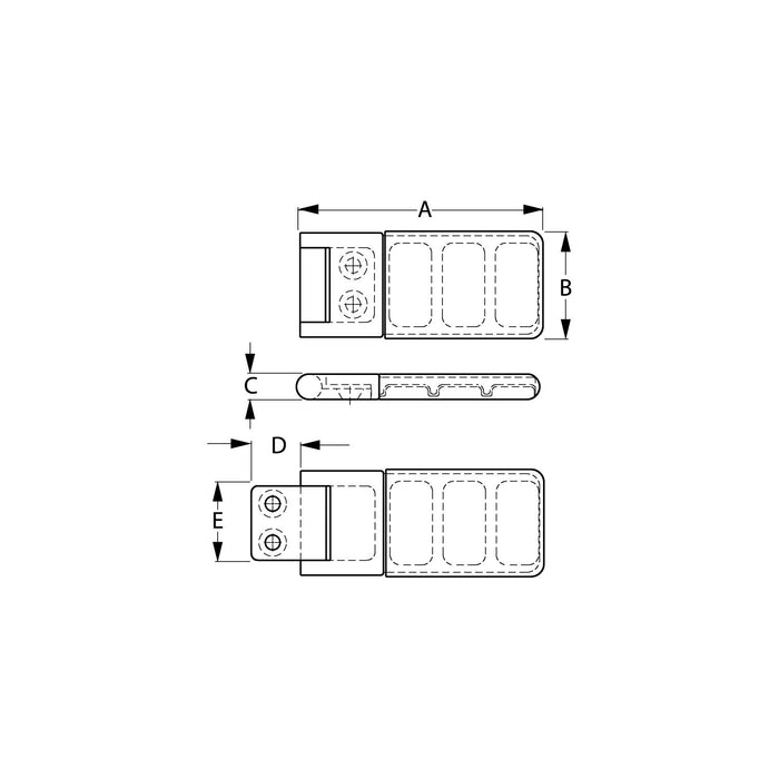 Sea Dog 221700-1 SeaDog Sliding Door Stop | Cast 316 Stainless | #8 Fastener