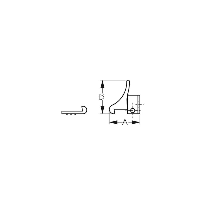 Sea Dog 222335-1 Sea-Dog Elbow Catch, Brass 1 Pr.