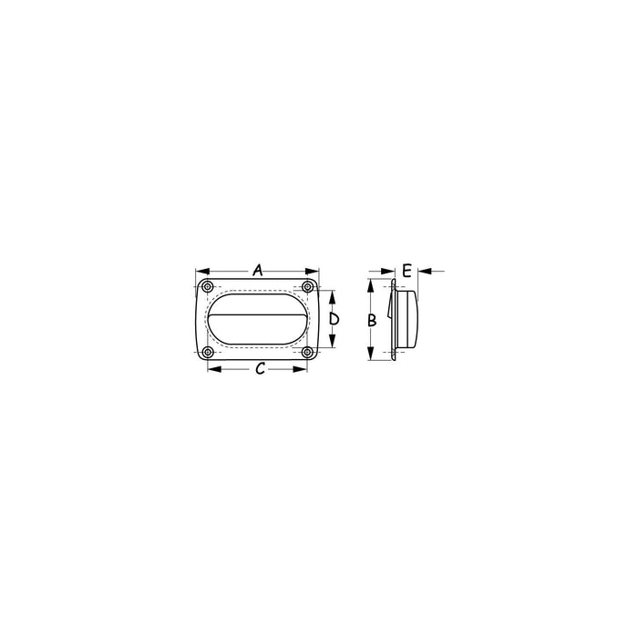 Sea Dog 227322-1 Flush Pull, Gray