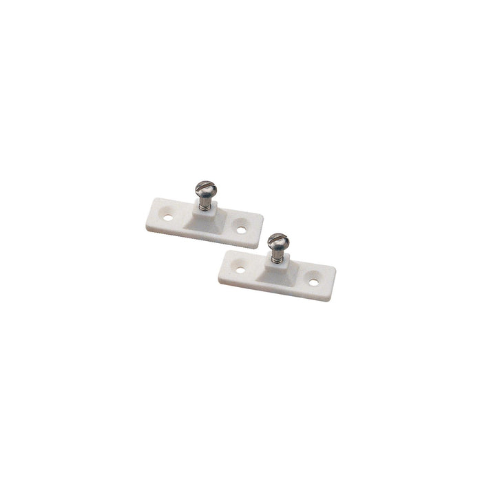 Sea Dog 273251-1 Side Mount Deck Hinge, 2-Hole, White, Pair