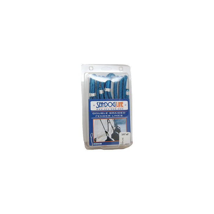 Sea Dog 302110006NV-1 Premium Double Braided Nylon Fender Line, 3/8" Ã— 6', Navy pr.