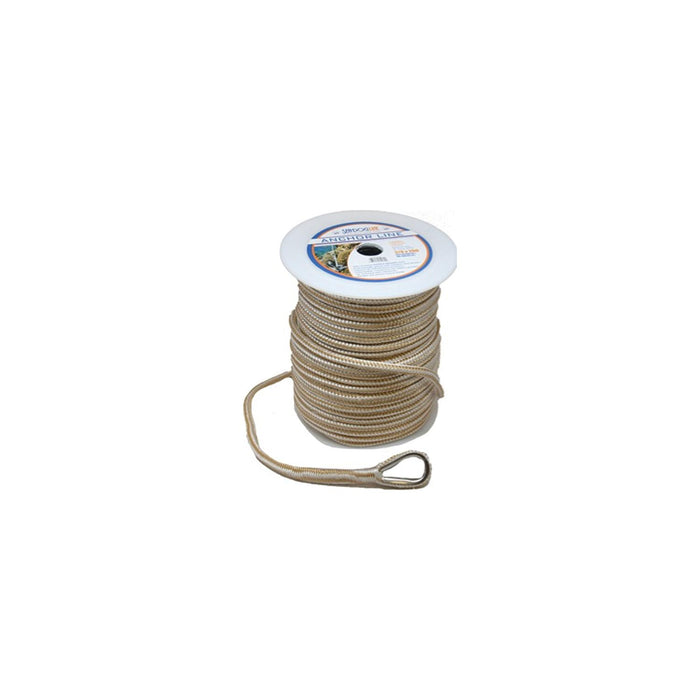 Sea Dog 302112300G/W-1 Premium Double Braided Nylon Anchor Line Gold/White, 1/2" Ã— 300'