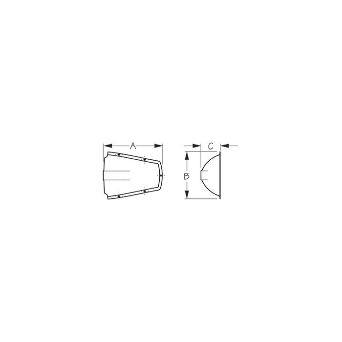 Sea Dog 331340-1 SeaDog Clam Shell Vent | Stamped 304 Stainless | #6 Fastener
