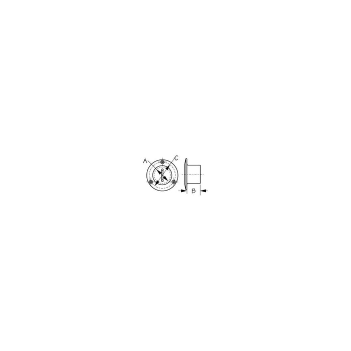 Sea Dog 351351-1 Sea-Dog Stainless Cast Pipe Deck Fill, Diesel