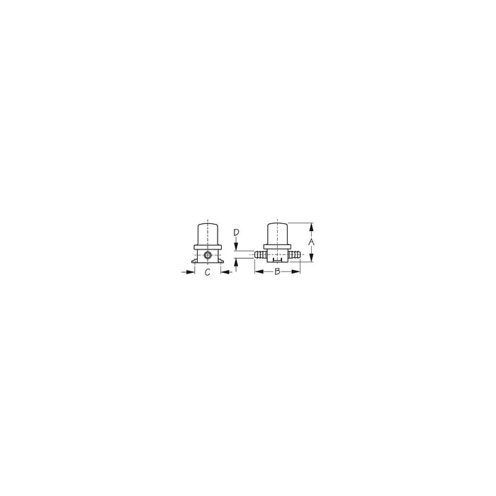 Sea Dog 364137 Poly In-Line Strainer, 3/4"