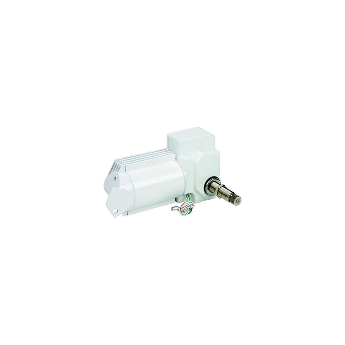 Sea Dog 412221W-3 Heavy Duty Wiper Motor, Powder Coated Aluminum/Stainless, 12V, White Finish
