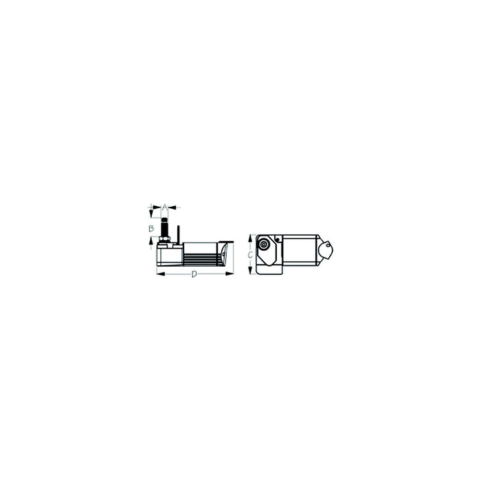 Sea Dog 412228B-3 Heavy Duty Wiper Motor, Powder Coated Aluminum/Stainless, 12V, Black Finish