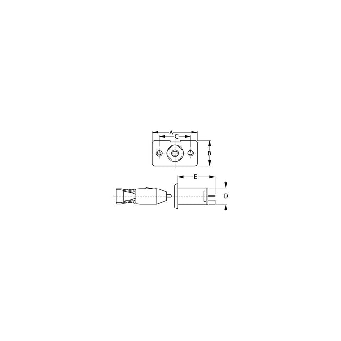 Sea Dog 426114-1 Power Socket Plug Only