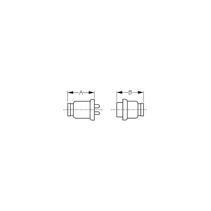 Sea Dog 426164-1 Sea-Dog Polarized Molded Electrical Connector, 4-pin