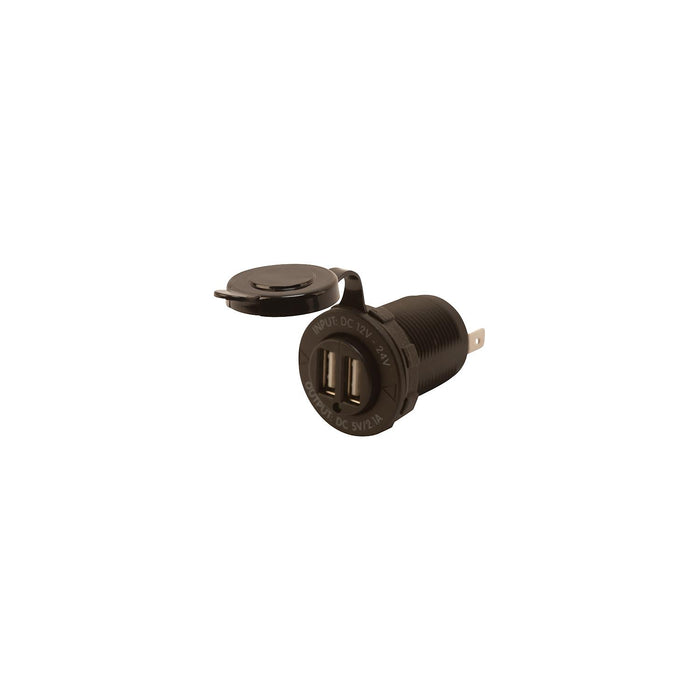 Sea Dog 426503 Sea-Dog Double USB Power Socket w/o Light