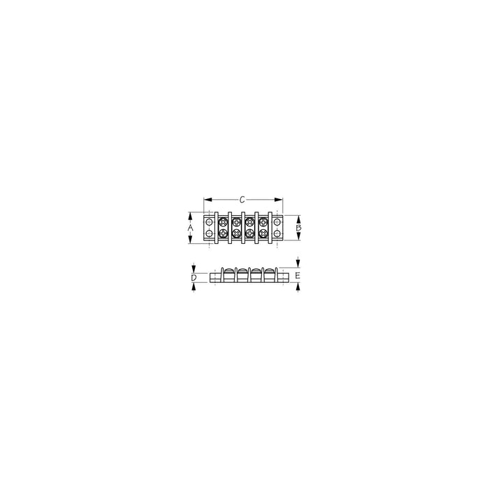 Sea Dog 426624-1 Sea-Dog Terminal Block, 4 Gang