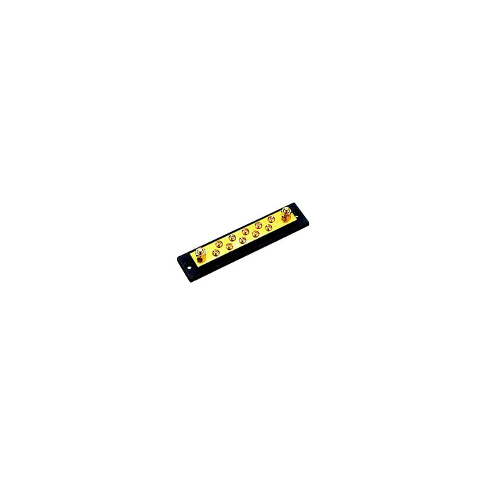 Sea Dog 426671-1 SeaDog Brass & Molded Bakelite 10 Gang Terminal 5-3/4" Buss Bar, #10 Fastener