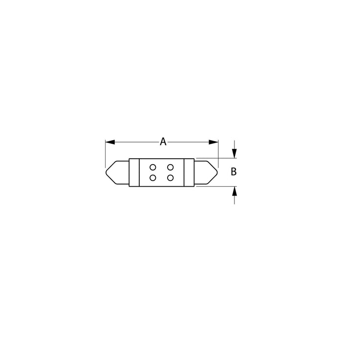 Sea Dog 442244-1 6 LED Festoon Bulb 1-3/4, 1/Cd