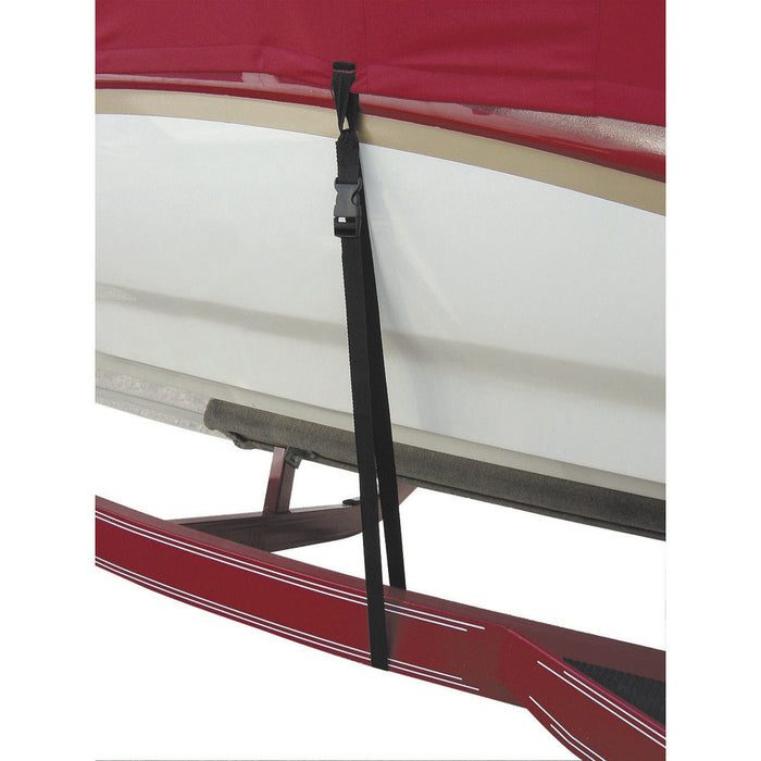 Amarres para cubiertas de embarcaciones con cierre a presión BoatBuckle, 1" x 4', paquete de 6