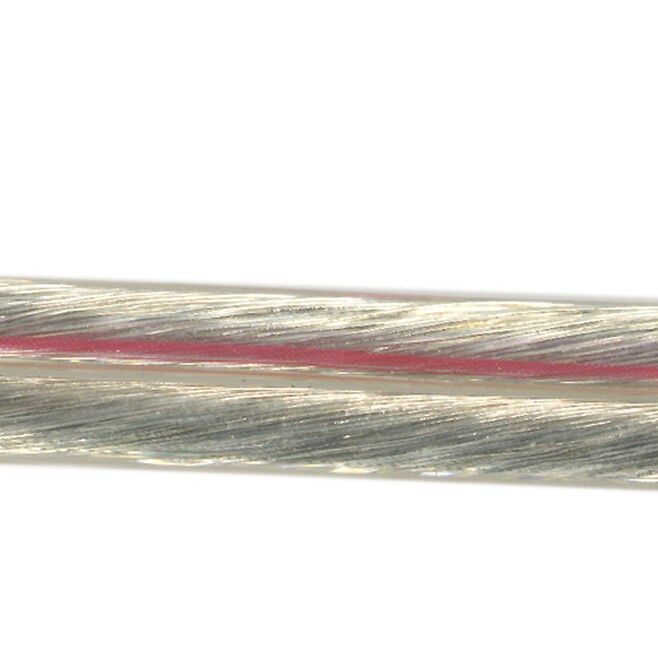 Ancor 142425 Tinned Copper Super Flex Audio Cable, Clear