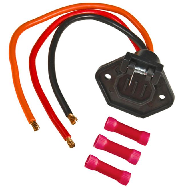 Sierra WH10540-1 Male Boat SideTrolling Motor Plug 8Ga 24V 3 Wire