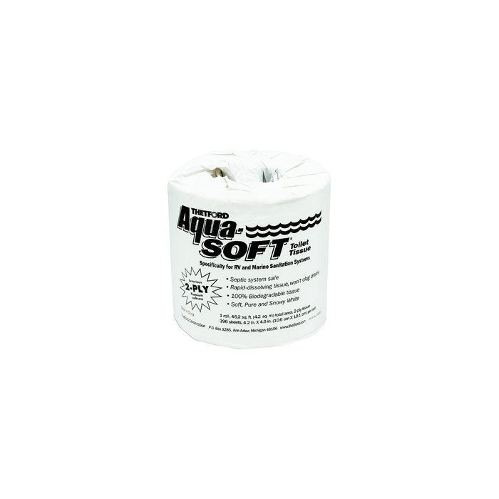 Thetford 24033 2-Ply Rapid-Dissolve Aqua-Soft Toilet Tissue-Toilet Paper, 48 Rolls/case
