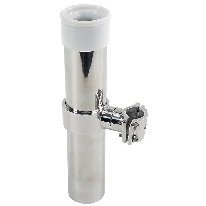 Whitecap S-7004CBLUE Bluewater Series Rail Mount 10" Rod Holder S.S.