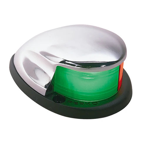 Perko 0227DP0CHR Luz bicolor - Cromo rojo y verde