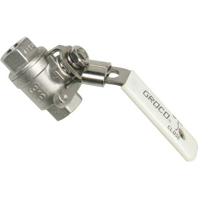 Groco IBV-375-S In-Line Check Value, SS, 3/8"