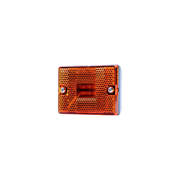 Hopkins Mfg B423A 2 3/4" Rectangle Clearance/Side Marker w/ reflex, Amber