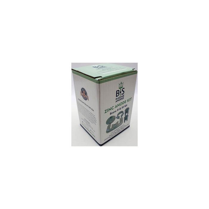 B & S Anodes BSMBRAVO23KITZ Bravo II & III Zinc Anode Kit