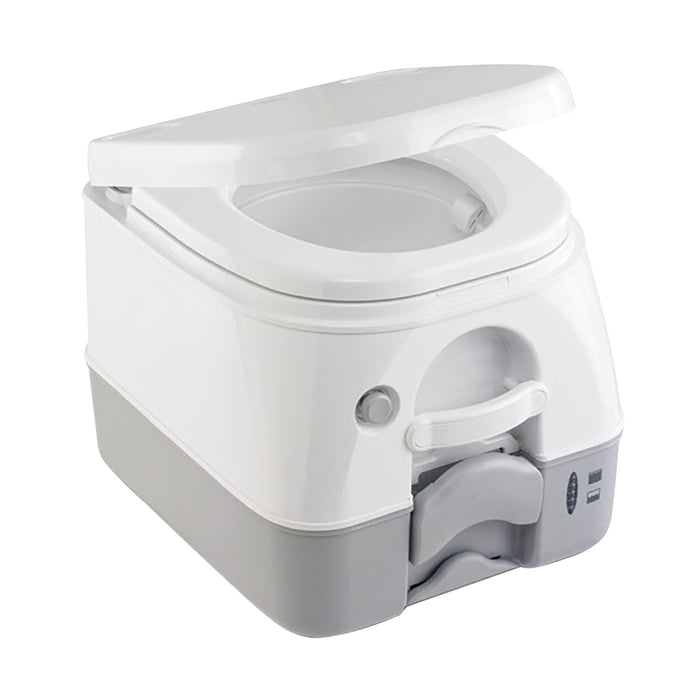 Inodoro portátil Dometic 974 con soportes de montaje - 2.6 galones - Gris