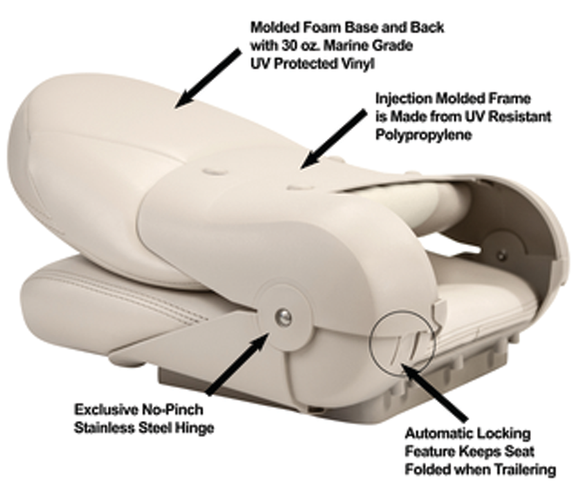 Tempress 54919 Navistyle High Back Seat, Tan/Sand