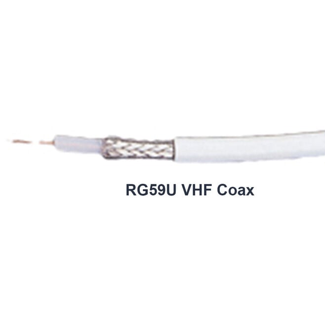Ancor 151025 RG59U Coaxial Cable, 250' White