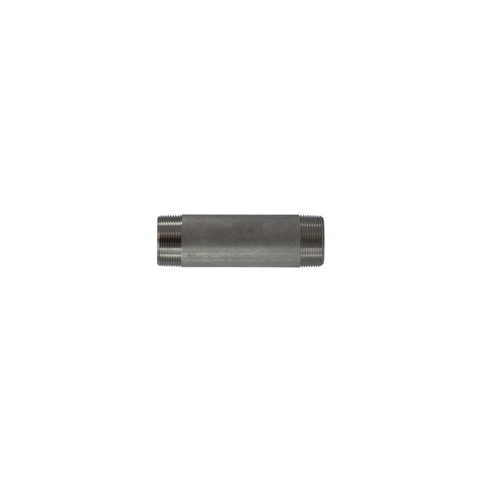 Brass Fittings 70-140 316 Stainless Steel Nipple, 1-1/2" x Close