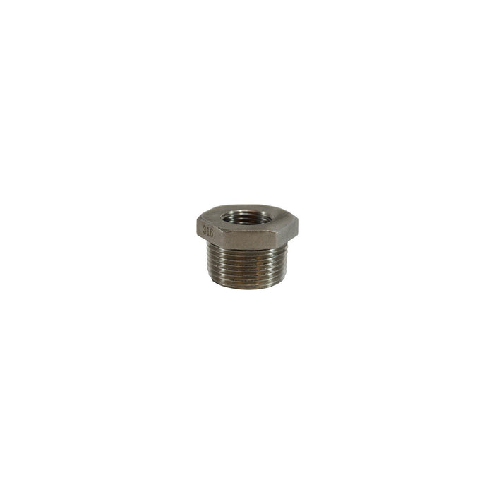 Brass Fittings 74-524 316 Stainless Steel Hex Bushing, 1-1/2" x 1-1/4"