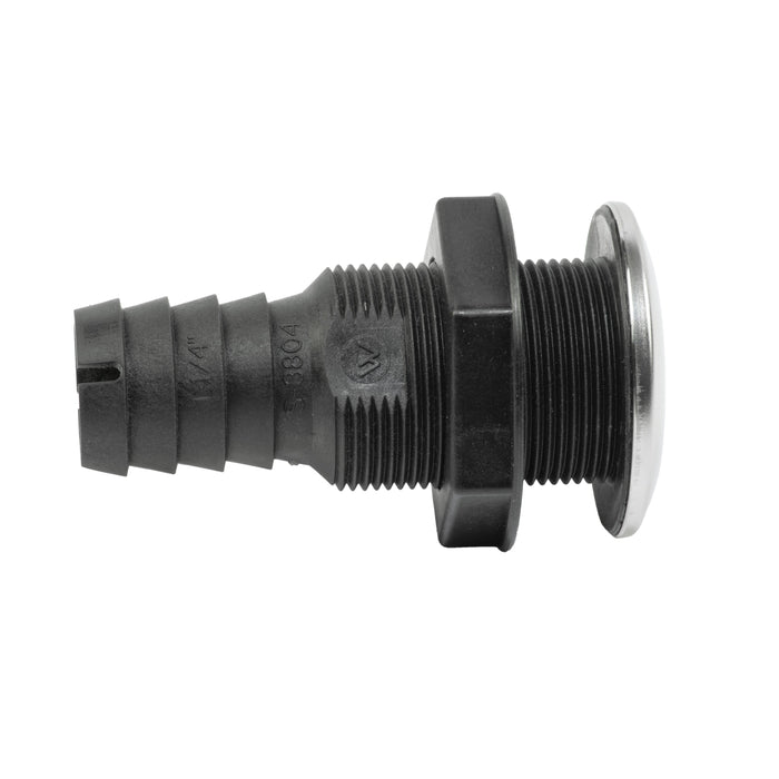Whitecap Thru-Hull Fitting Straight Hose Barb