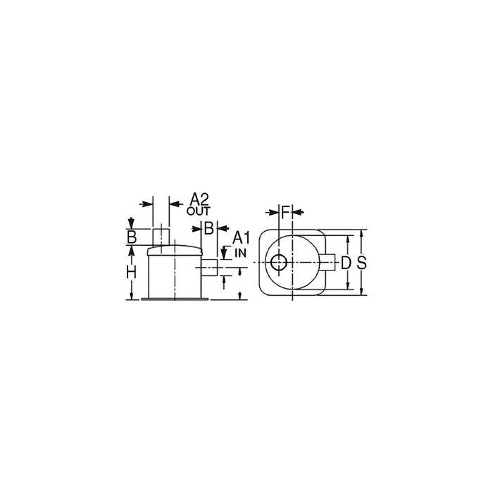 Centek Veratron 1500025 Vernalift Side In/Top Out Muffler