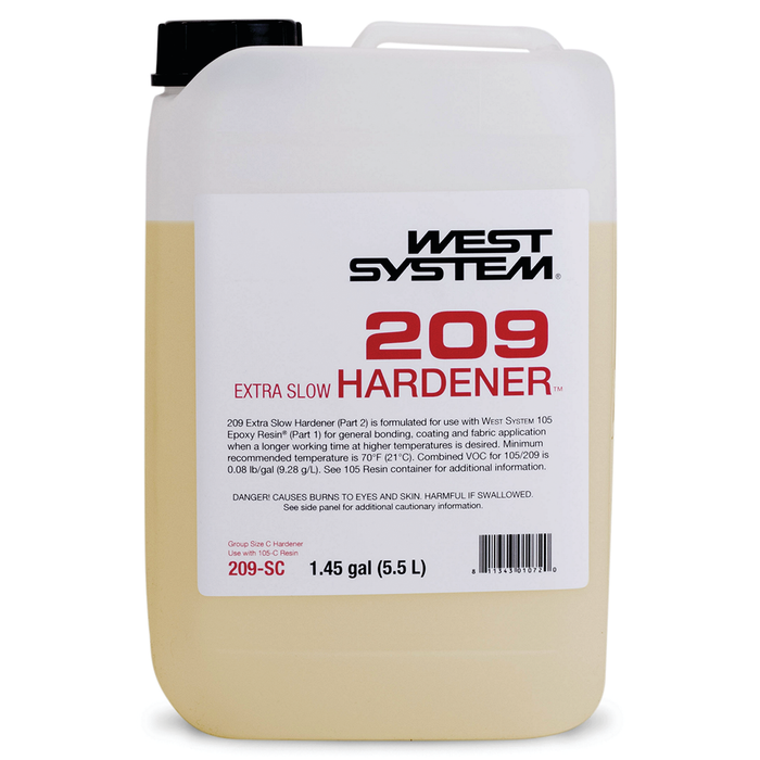 West System 209SC Extra Slow Hardener, 1.45 Gallon