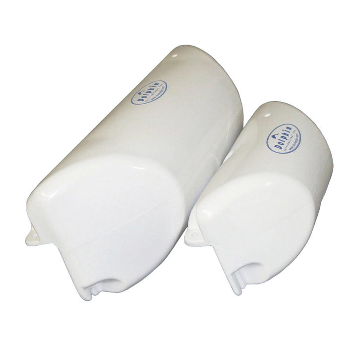 Parachoques Dock Edge Dolphin Dockside de 8,5 x 24, color blanco