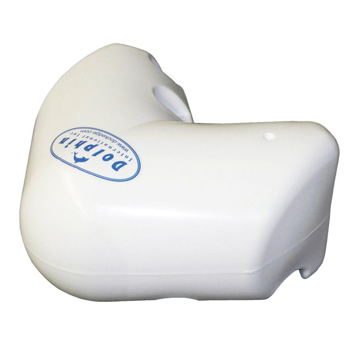 Parachoques Dock Edge Dolphin Dockside de 12 x 12 en esquina, color blanco