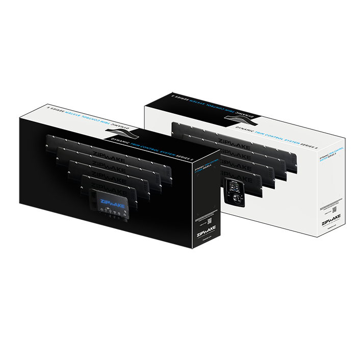 Zipwake 2011145 Series S KB300-S Dynamic Trim Control Kit Box with Two 300 mm (11.8 in) Interceptors — product view
