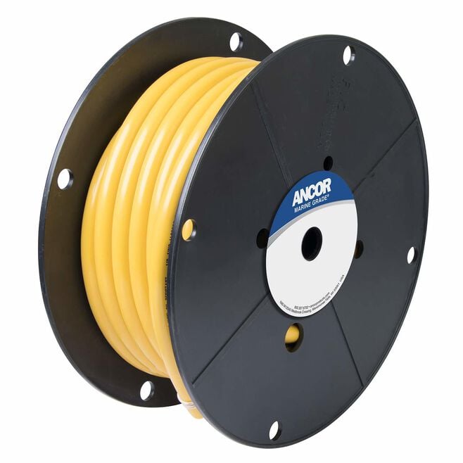 Ancor 119902 Marine Grade Tinned Copper Battery Cable, 4/0 AWG, 25', Yellow