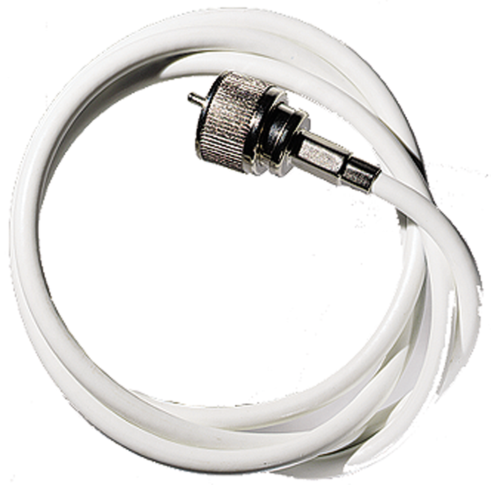 Ancor 189849 RG8X Coaxial Cable Assembly (One End), White 50'