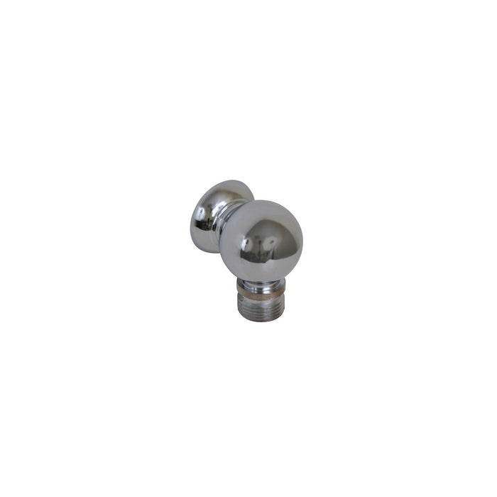 Scandvik 10003P Chrome Plated Brass Compact Bulkhead Connection for Shower Hose, 3/8" BSP-M Hose Connection
