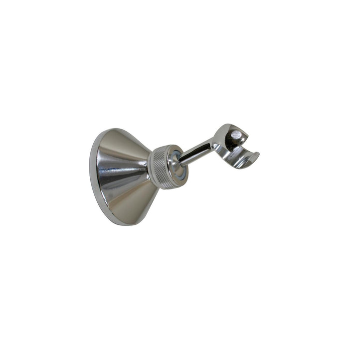 Scandvik 10013P Chrome Plated Brass Adjustable Bulkhead Holder for Straight, Shower Handles, Swivels 360 Degrees