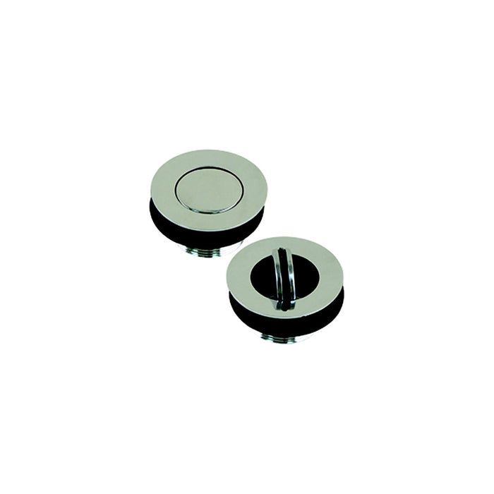Scandvik 19004P Sink Drain, Chrome Plated Brass w/Flip Stopper